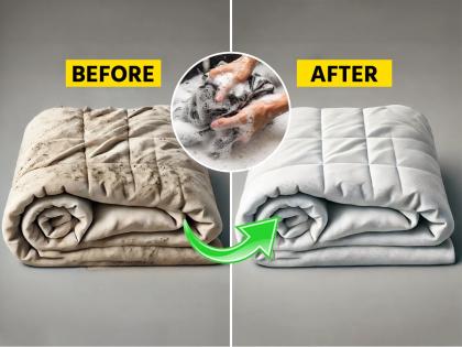 Clean folded blankets