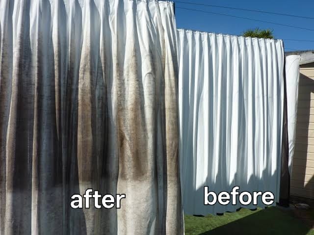 Clean curtains